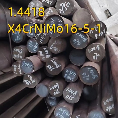 EN 1.4418 DIN X4CrNiMo16-5-1 165M حرارة مطاطة صلبة معدنية مستديرة مستديرة SS Rod 80MM