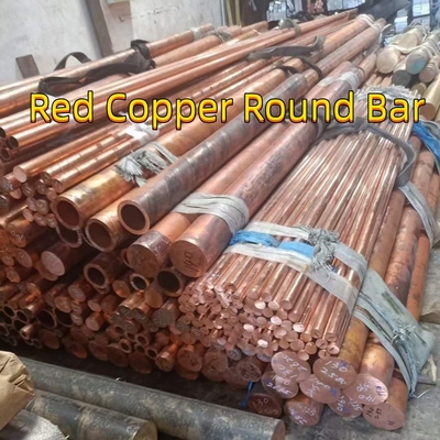 عصا النحاس الحمراء المستديرة عالية النقاء 99.9% المواد/ ASTM C1100