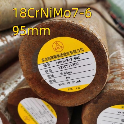 حرارة مطاطي سبائك الفولاذ الدائري قضيب DIN 1.6587 17CrNiMo6 18CrNiMo7-6 الفولاذ OD 95mm