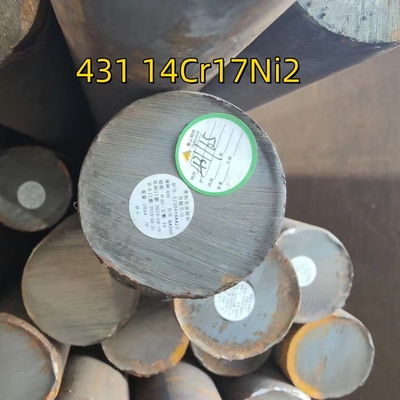 القالب الزجاجي من الفولاذ المقاوم للصدأ 14Cr17Ni2 AISI 431 قضبان مستديرة 150mm 170mm DIN1.4057 Rod