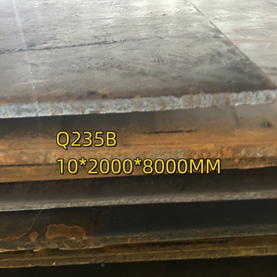 ASTM A36 الصفيحة الفولاذية الكربونية المطاطية الساخنة Q235B SS400 للبناء الصناعي