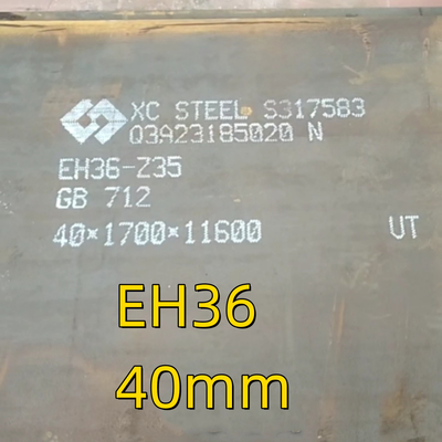الصفيحة MS الصلبة عالية المقاومة الدرجة EH36 حجم الصلب الشحن: 9144mmL x 2438mmW x 16mmT