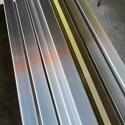 أنبوب مستطيل من الفولاذ المقاوم للصدأ الصف 304 الشعر 75 * 20 * 1.2 * 6000mm 1.4301 أنبوب مربع مصفح