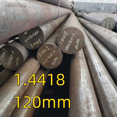DIN 1.4418 X4CrNiMo16-5-1 S165M حرارة مطاط الفولاذ المقاوم للصدأ العمود المستدير 120mm