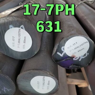 تقنية التشكيل / الدرفلة على الساخن ASTM A564 SUS631 17-7PH DIN1.4568 قضيب دائري من الفولاذ المقاوم للصدأ مع المعالجة الحرارية