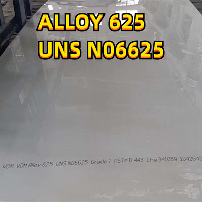 مقاومة للحرارة سبائك النيكل الصلب لوحة UNS N06625 Inconel 625 3.0 * 1219 * 3048mm