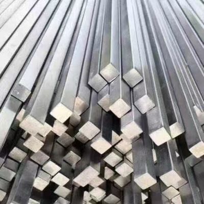 بار مسطح مربع من الفولاذ المقاوم للصدأ ASTM A269 Hairline 1.4301 TP304 مسحوب على البارد 10*10