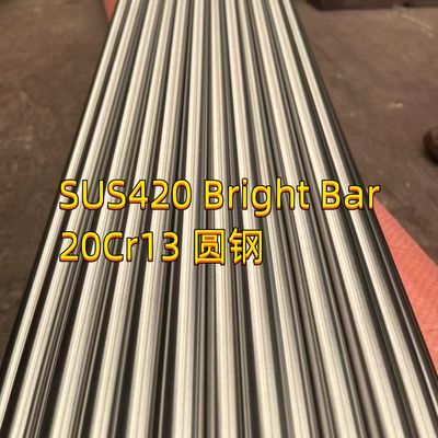 SUS420 الفولاذ المقاوم للصدأ قضيب قضيب دائري 1.4037 X65Cr13 AISI 420 11.6 H11 طول 3 م