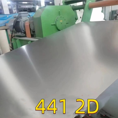 أيزي 441 1.4509 0.8 ملم صفيحة الفولاذ المقاوم للصدأ سطح 2D 1220 * 2440 ملم لصناعة السيارات
