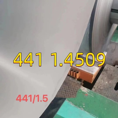 أيزي 441 1.4509 0.8 ملم صفيحة الفولاذ المقاوم للصدأ سطح 2D 1220 * 2440 ملم لصناعة السيارات