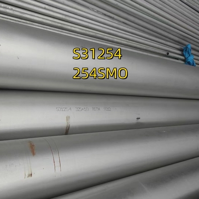 UNS S31254 (254SMO) الأنابيب السامة OD: 38.1 ملم سمك الأنابيب: 3 ملم الطول 6M