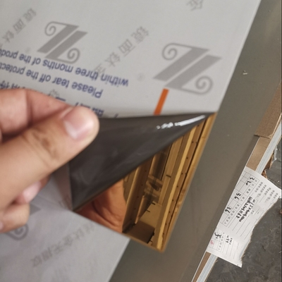 0.5*1240x2440mm الفولاذ المقاوم للصدأ لوحة المرآة اللطيفة لوحة المرآة الذهبية