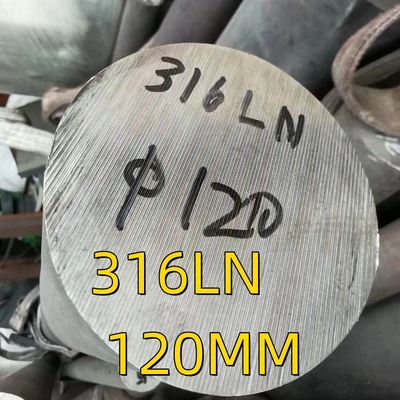 Ø120 X 3000 في 316LN ESR 1.4429 القضبان المستديرة من الفولاذ المقاوم للصدأ SS316LN القضبان المستديرة السطح الأسود