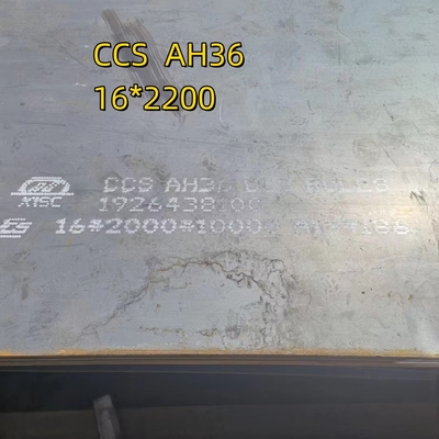 الصلب القوي AH36 حجم الصفيحة: 50mmT x 2438mmW x 1500mmL الصفيحة الصلبة للسفن CCS LR BV Class For Marine
