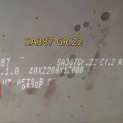 CS ألواح الفولاذ الصلبة للدخان 2000 × 12000 6 ملم ASME SA387 Gr.22 CL2 ألواح الفولاذ الصلب الصلب