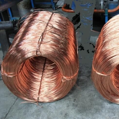 أسلاك النحاس الأحمر العارية أسلاك النحاس العارية C1100 شكل مستدير سلك واحد شكل صلب 0.3-3mm