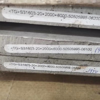 55mm سمك الفولاذ المقاوم للصدأ 316L لوحة 2000*6000mm Din1.4404 s31603 12mm سمك لوحة SS الدرجة 316