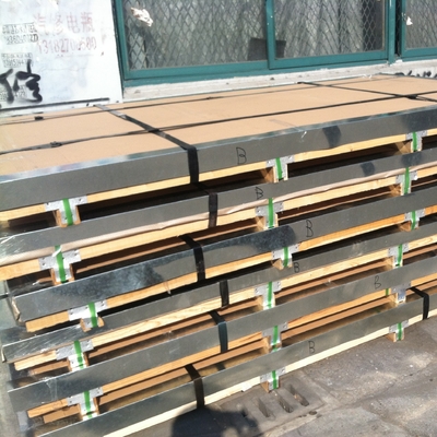 DIN1.4404 القياسية المطاط الساخن AISI 316L صفيحة الفولاذ المقاوم للصدأ 40*3100*8900MM شهادة SGS