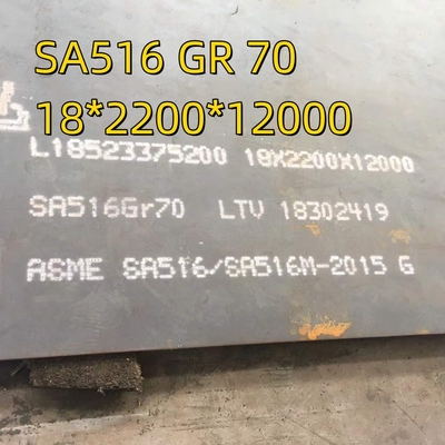 المادة SA516 الصف 70N الصلب الغلي 10 * 2000 * 12000mm
