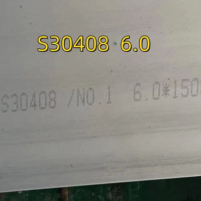 ASTM A240 TP304 S30408 1.4301 ألواح الفولاذ المقاوم للصدأ NO.1 السطح 1500x3000mm حجم