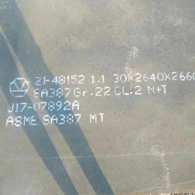 SA387 Gr.11 CL.2 LTV N + T صفيحة الفولاذ ASME SA387 صفيحة الغلاية المطاطية الساخنة ASME SA387