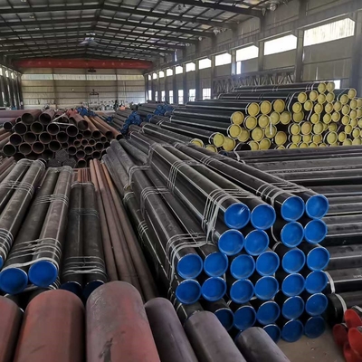 أنابيب بلا خيوط في 24 "Sch-Std PE في ASTM A106 Gr B أنابيب الفولاذ SMLS الكربونية لخدمة درجة الحرارة العالية
