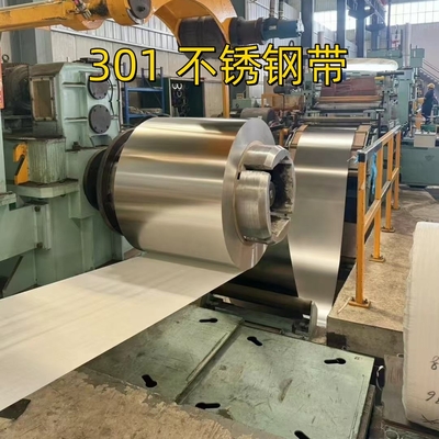 JIS G4313-2011 ASTM A666 القياسية SUS301 CSP 3/4H القسوة الكاملة H لفائف الفولاذ المقاوم للصدأ شريط 1.0 * 80mm