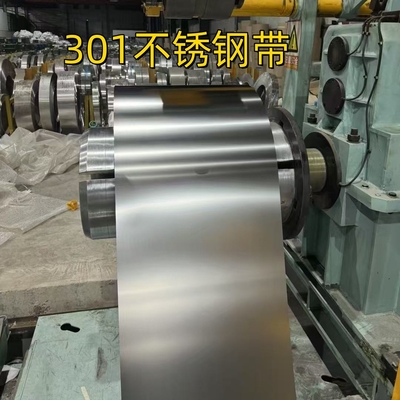 JIS G4313-2011 ASTM A666 القياسية SUS301 CSP 3/4H القسوة الكاملة H لفائف الفولاذ المقاوم للصدأ شريط 1.0 * 80mm