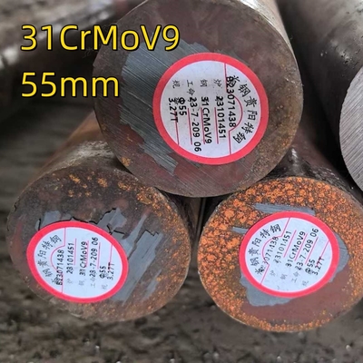 مواد سبيكة المطاط الساخن 31CrMoV9 DIN 1.8519 EN 10085-2001 قطر العمود المستدير 75mm