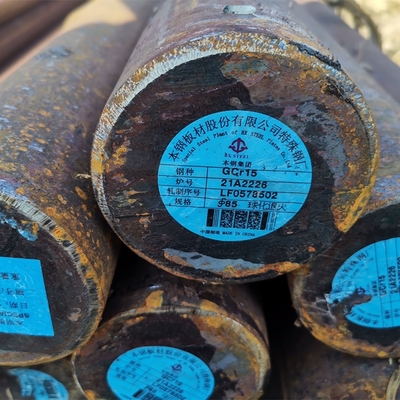 Gcr15 SUJ2 العصا المستديرة من الفولاذ ذات القوة العالية المطاط الساخن 100cr6 SAE52100 عجلة مستديرة من الفولاذ