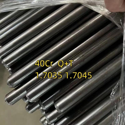 40Cr 1.7035 Q+T 25mm Dia 2500mm الطول بار مستدير مزود بارد سطح مشرق H9 تحمل HRC 28-32