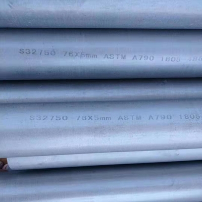 ASME SA789 UNS S32750 أنبوب الفولاذ المقاوم للصدأ S25073 DIN1.4410 أنبوب الفولاذ المزدوج