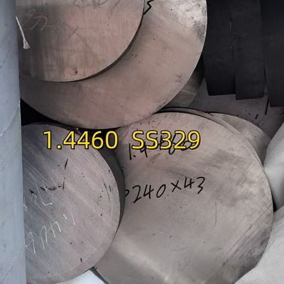 AISI 329 1.446 / S32900 القطع المستديرة من الفولاذ المقاوم للصدأ صلابة 275 ?? 325 HB الخام معدة إلى OD 108