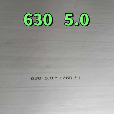 17-4PH SUS 630 صفيحة الفولاذ المقاوم للصدأ المطاطي الساخن 1-30mm سمك H1150 HRC40 صلابة