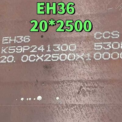 CCS BV ABS EH36 Hot Rolled High-Strength Shipbuilding Steel Plate Impact Force At -40 °C With Anti-Rust Painting