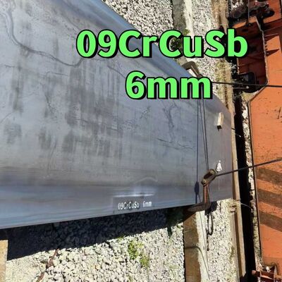 EN10025-2 الصفيحة المدرفلة على الساخن الصف 09CrCuSb ND الصلب Corten ألواح الصلب حمض الكبريتيك نقطة الندى التآكل
