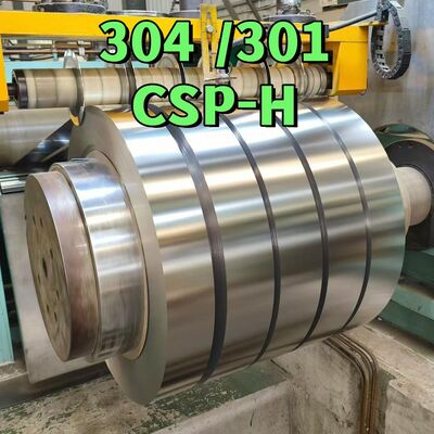 شريط لفائف الفولاذ المقاوم للصدأ SUS 301 CSP-H كامل الصلابة 0.1-3.0 مم بحافة مشقوقة