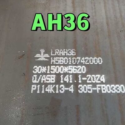 لوح فولاذي لبناء السفن DH36 بقوة خضوع 355 ميجا باسكال ولوح هيكلي لهيكل السفينة مختبر بالصدم