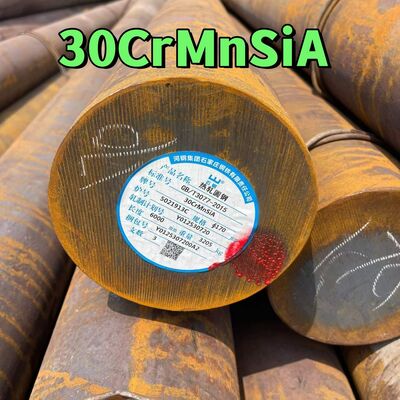 قضيب دائري من الصلب السبائكي 30CrMnSiA GB/T 3077 مدرفل على الساخن ومطروق بأقطار 20-300 مم للأعمدة عالية القوة