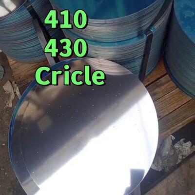 410 BA Finish Stainless Steel Circle 0.3-3.0mm Cold Rolled Disc for Cookware Deep Drawing