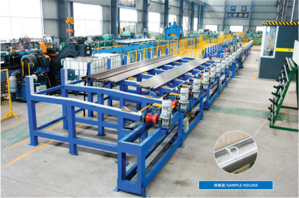 Ultrasonic automatic flaw detection system 34CrNiMo6+QT هيكل سبيكة قطب فولاذي قضيب OD 55mm 6M الطول 15