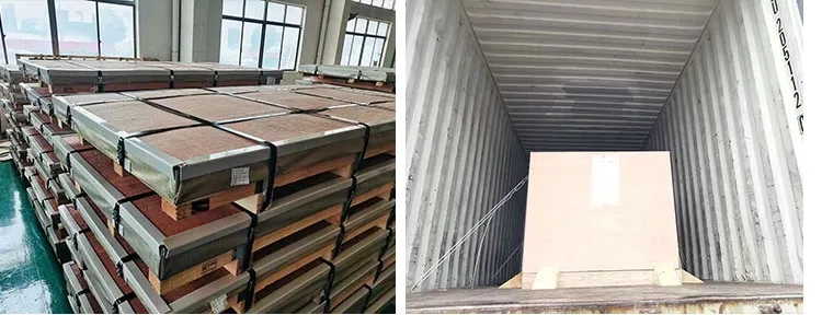 1/4'6.35mm 6mm 2205 لوحة الفولاذ المقاوم للصدأ مزدوجة في 4'X10' S31803 S32205 4