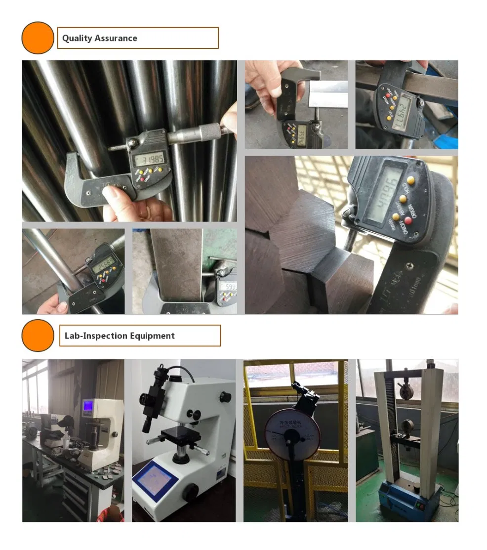 SAE1045 العمود المستدير الفولاذ الكربوني هيكس / مستديرة / شفرة مسطحة 2